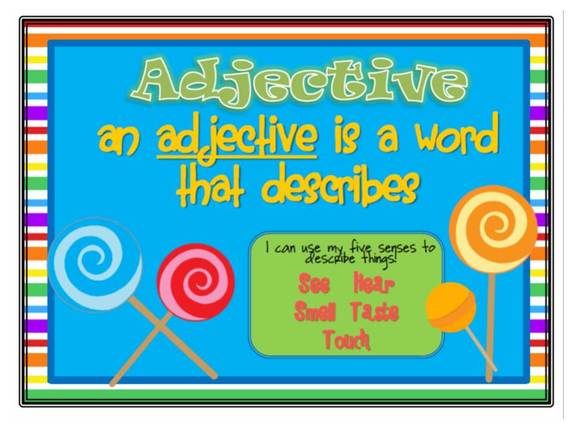Adjectives anchor charts